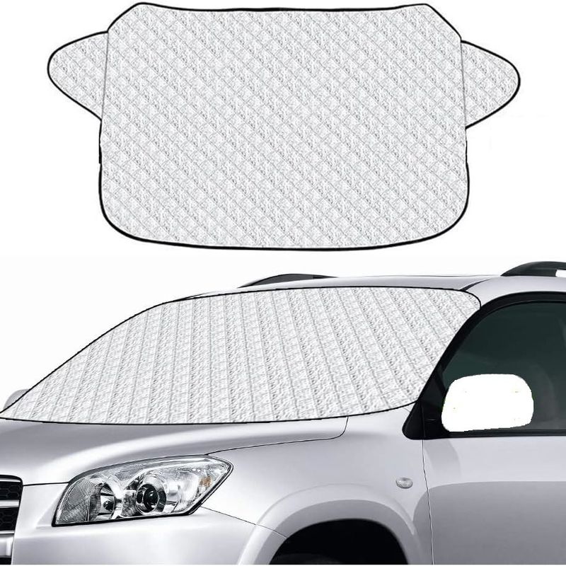 thickened car snow shield antifreeze cover winter front shield snow summer sun shield_autovado.com
