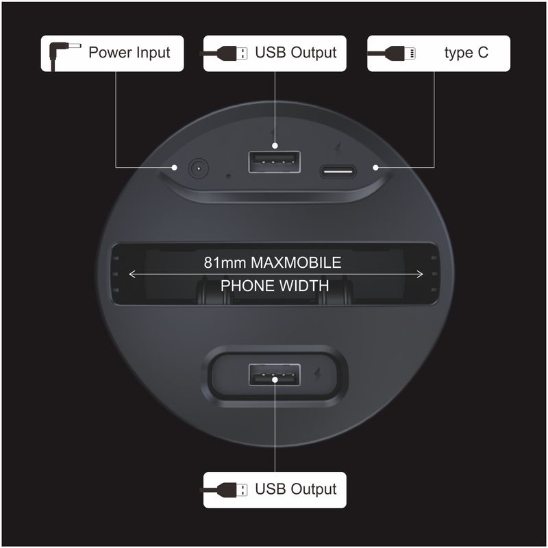X13 3-in-1 Fast Charger For Car - Charge Phone, Wireless Devices, And Headphones_autovado.com
