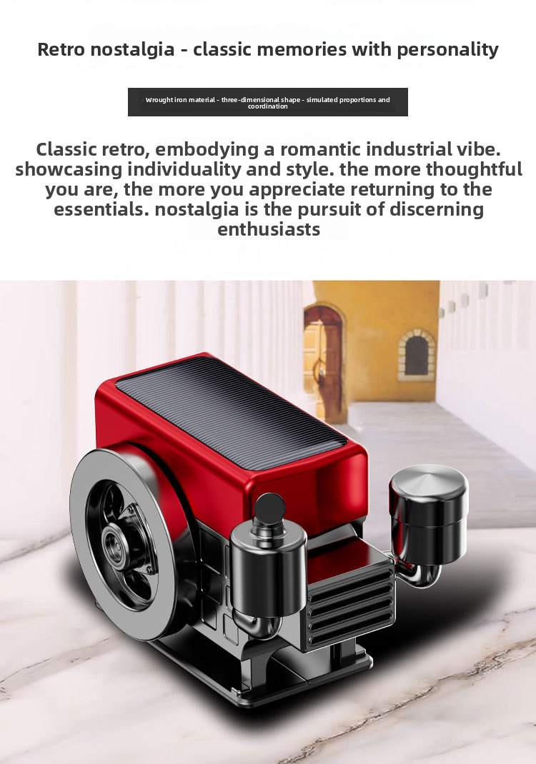 Solar Powered Light-Sensitive Long-Lasting Fragrance Diffuser Car Interior Decoration Wealth Machine Ornament High-End_autovado.com