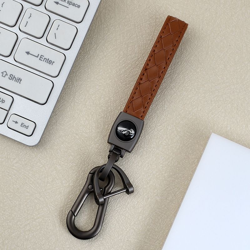Diamond Couple Keychain Pendant Diamond Leather Car Keychain Key Accessories Bag Ornaments Horseshoe Buckle_autovado.com