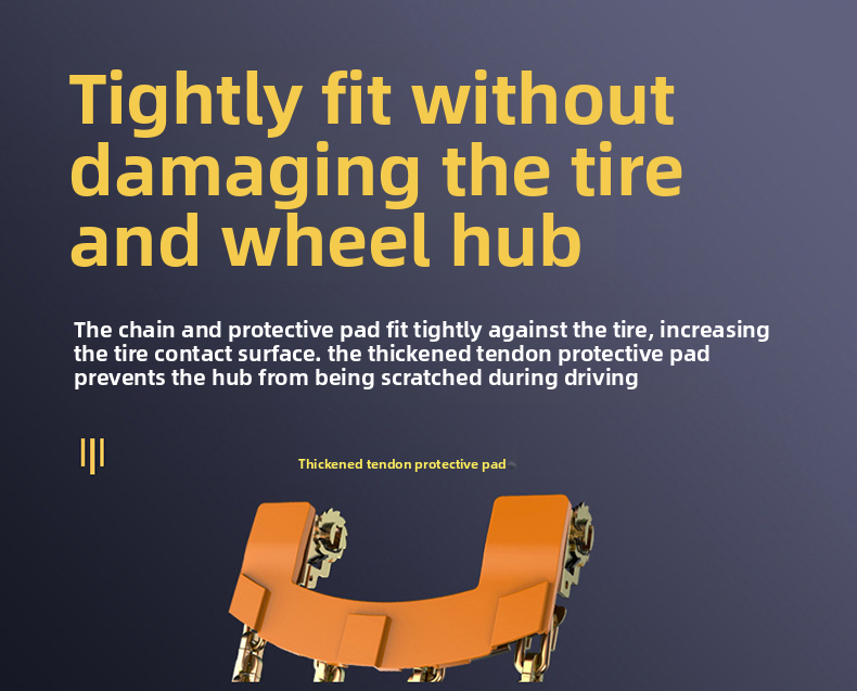 Car Tire Universal For Sedan SUV Emergency Snow Mud Manganese Steel Anti-Slip Chains Nine-Gong Style_autovado.com