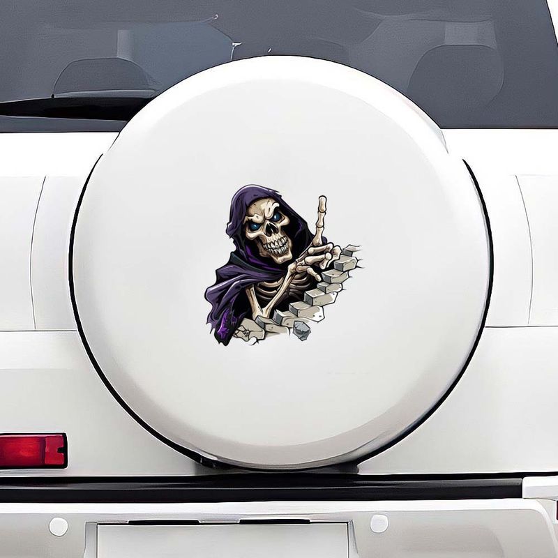 Halloween ghost face car stickers animal stickers motorcycle scratch cover creative body stickers_autovado.com