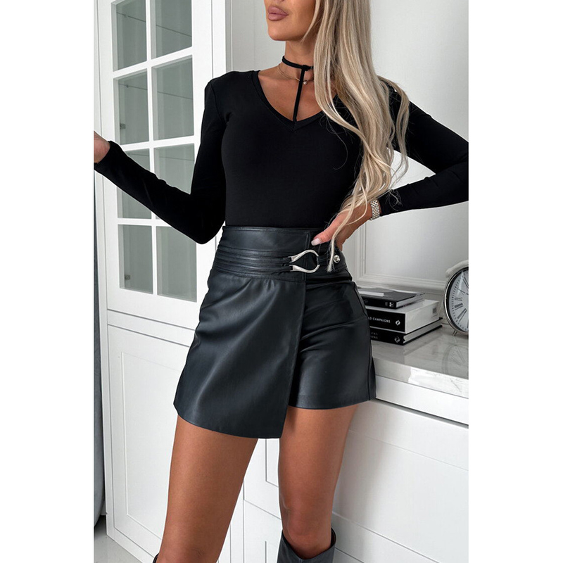 Women's Clothing casual fashion leather shorts INS fashion party _autovado.com