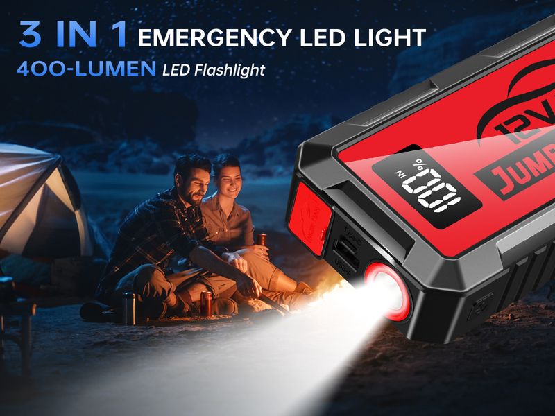 Hot-Selling Emergency Jump Starter Power Bank 12V 6000A Large Capacity Car Battery Ignition Tool_autovado.com