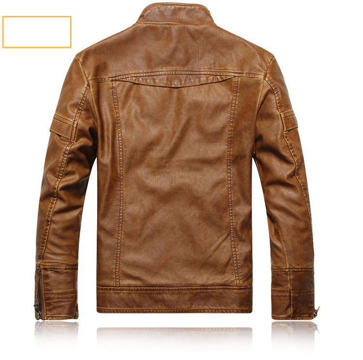 Men's Clothing men's motorcycle PU leather jacket leather jacket men's coat manufacturer leather jacket 8805_autovado.com