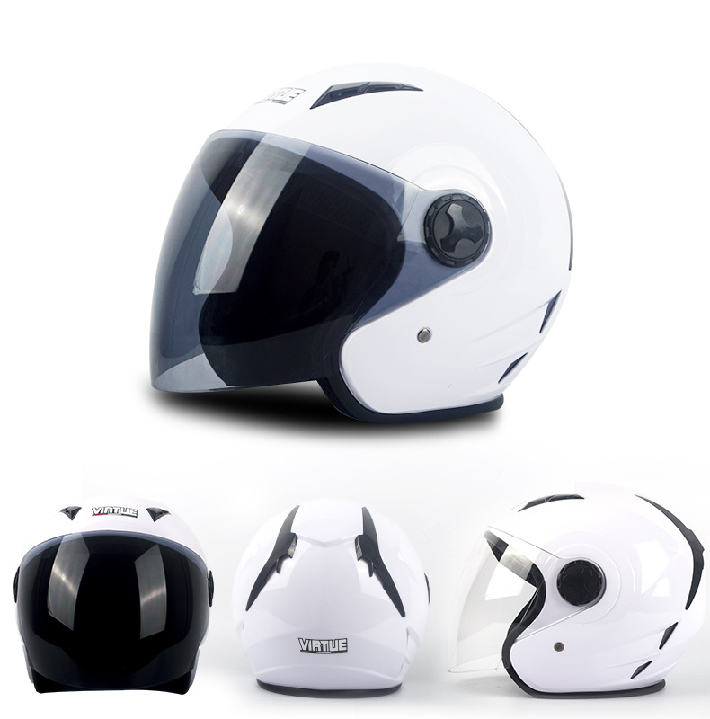 Electric vehicle helmet men's and women's summer half cover half helmet four seasons warm breathable safety helmet_autovado.com