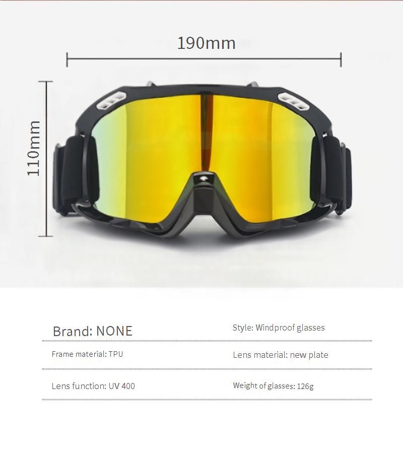 Motorcycle Goggles Off-Road Bike Windproof Sunglasses For Mountain Cycling Motocross Helmet Visor With Interchangeable Lenses_autovado.com