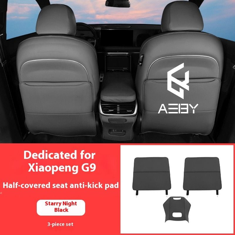 AEBY Car Anti-Kick Mats In The Rear Seats For XPENG G9 2022-2025 Dirt-Resistant And Wear-Resistant Modified Interior_autovado.com