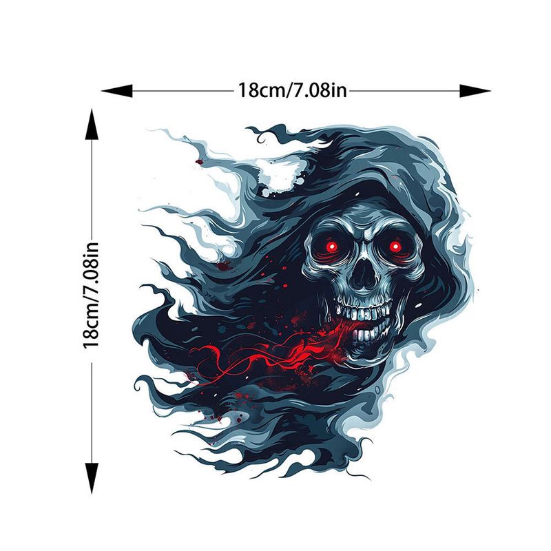 Halloween ghost face car stickers animal stickers motorcycle scratch cover creative body stickers_autovado.com