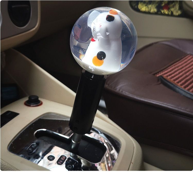 JDM Car Fortune Cat China-Chic And Windstop Gear Personalized Universal Modification Ball Blocker Creative Wave Stick_autovado.com