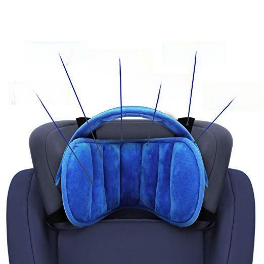 Baby head fixing belt child car seat head rest headrest head sleep aid with protective pad_autovado.com