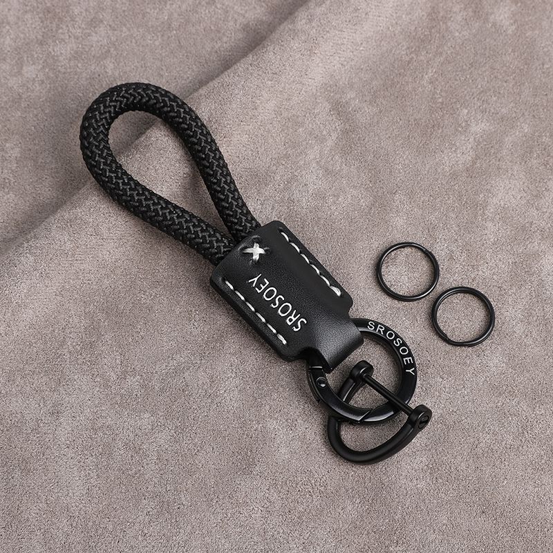 Hand Carved Wood Carved Cat Peace Six Word Mantra Braided Keychain Chain Ring Car Schoolbag Pendant Exquisite Pendant_autovado.com