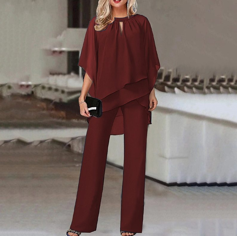 Women's Clothing hot-selling new European and American fashion solid color loose casual irregular suit_autovado.com