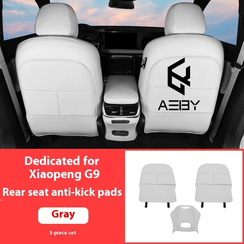 AEBY Car Anti-Kick Mats In The Rear Seats For XPENG G9 2022-2025 Dirt-Resistant And Wear-Resistant Modified Interior_autovado.com