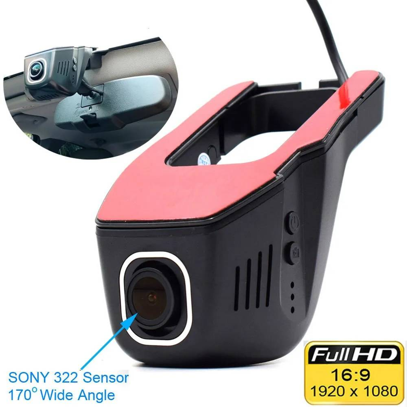 Hidden Driving Recorder Hd Night Vision 1080Pwifi Mobile Phone Interconnection Parking Monitoring Car Dvr_autovado.com