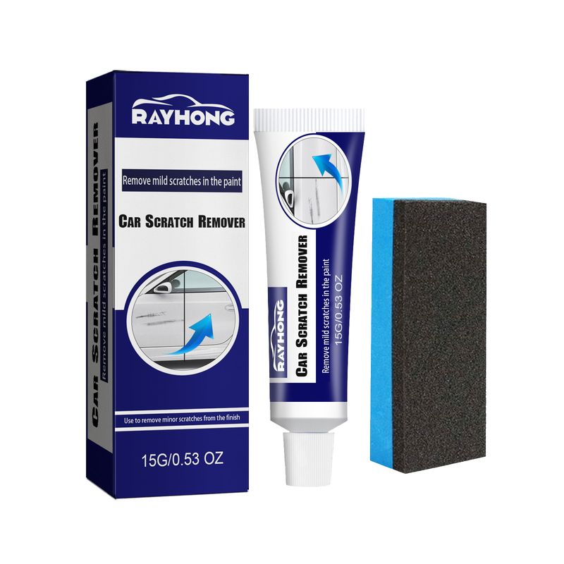Rayhong 2pcs/set Car Scratch Remover, Demarking Abrasives Polishing Paint Retouching Paint Scratches Wax Scratches_autovado.com