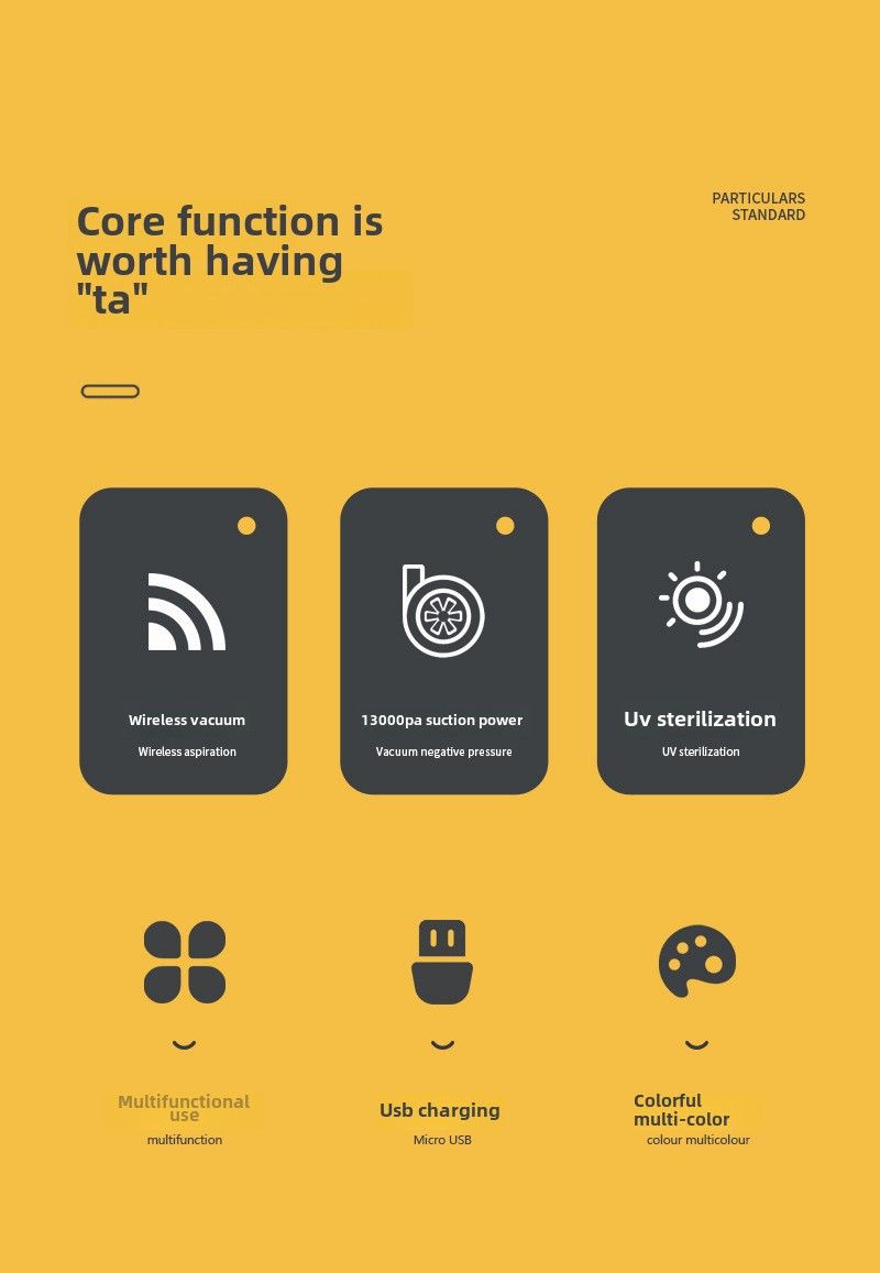 Car vacuum cleaner wireless charging handheld mini car home pet multi-functional portable large suction vacuum cleaner_autovado.com