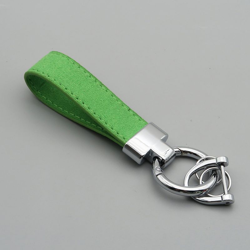 Suede Car Keychain Leather Couple Bag Pendant Men And Women Multifunctional Anti Lost Lettering Key Ring_autovado.com