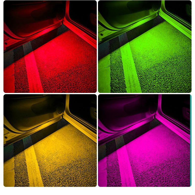 Car Warning Door Lighting LED Colorful Flashing Atmosphere Welcome Anti-Collision Anti-Rear-End Light No Wiring Required_autovado.com