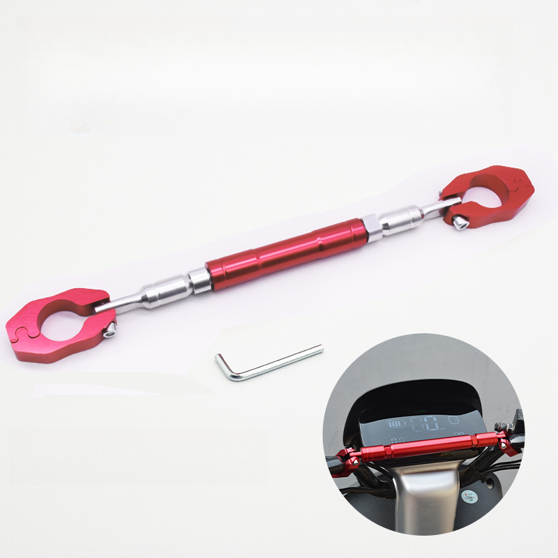 Motorcycle Modification Thickened Crossbar Extension Handlebar Balance Pull Rod Electric Vehicle Reinforced Headstock_autovado.com