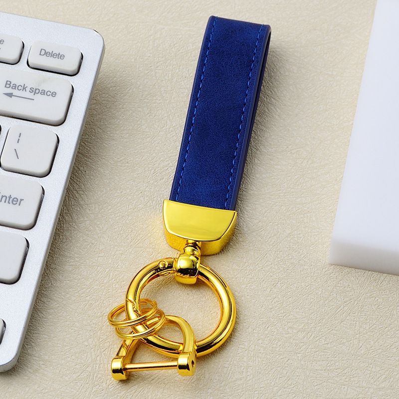 Vintage Leather Leather Car Keychain_autovado.com