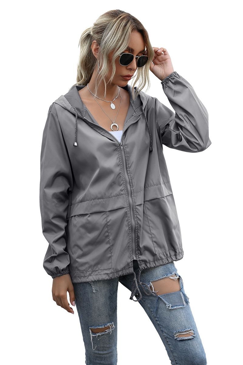 Women's Zipper Hoodie Lightweight Outdoor Hiking Raincoat Jacket Jacket Ready in Stock_autovado.com