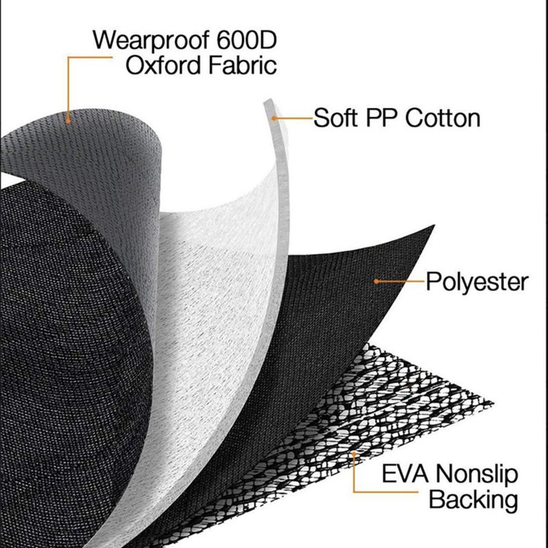 DPGKITS Washable Pet Mat Seat With Velcro For Truck 600D Oxford Cloth Car Accessories Capped Hammock Style Waterproof_autovado.com