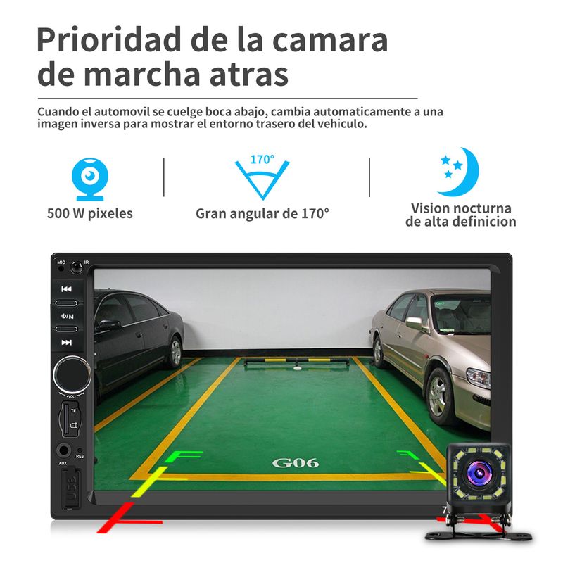 7018 single dock car MP5 player car Bluetooth MP4 MP5 all in one machine reverse car image_autovado.com