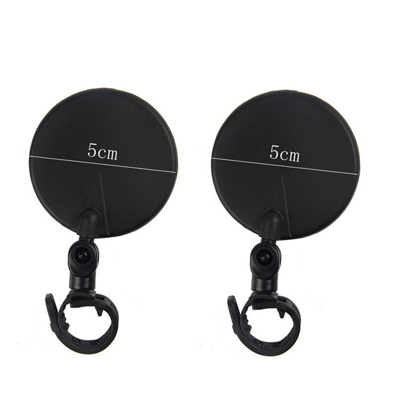 Universal Bike Rearview Mirror - Wide-Angle Convex Glass Mirror For E-Bikes & Mountain Bikes (Round/Oval, 1-Pack/2-Pack)_autovado.com