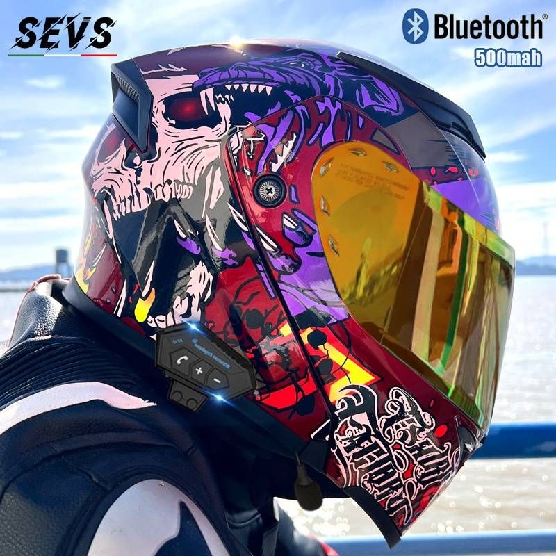 DOT & 3C Certified Modular Motorcycle Helmet With Dual Visor & Bluetooth – Flip-Up Full Face Helmet For Men & Women_autovado.com