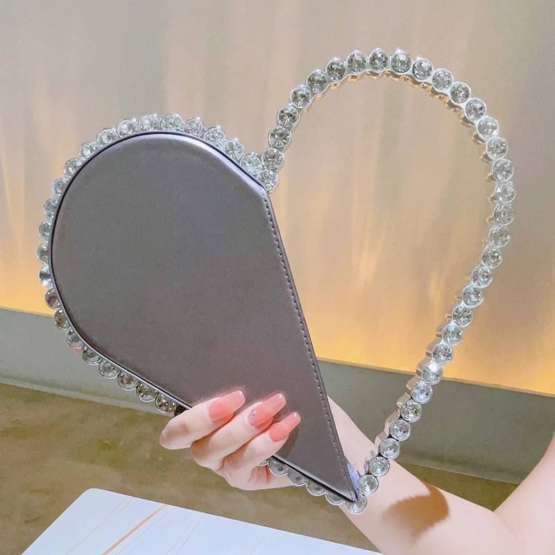 Round Crystal Diamond Bag Sparkling Clutch Bag Internet Celebrity Same Purse Little Fairy Bag Girl Small Bag_autovado.com
