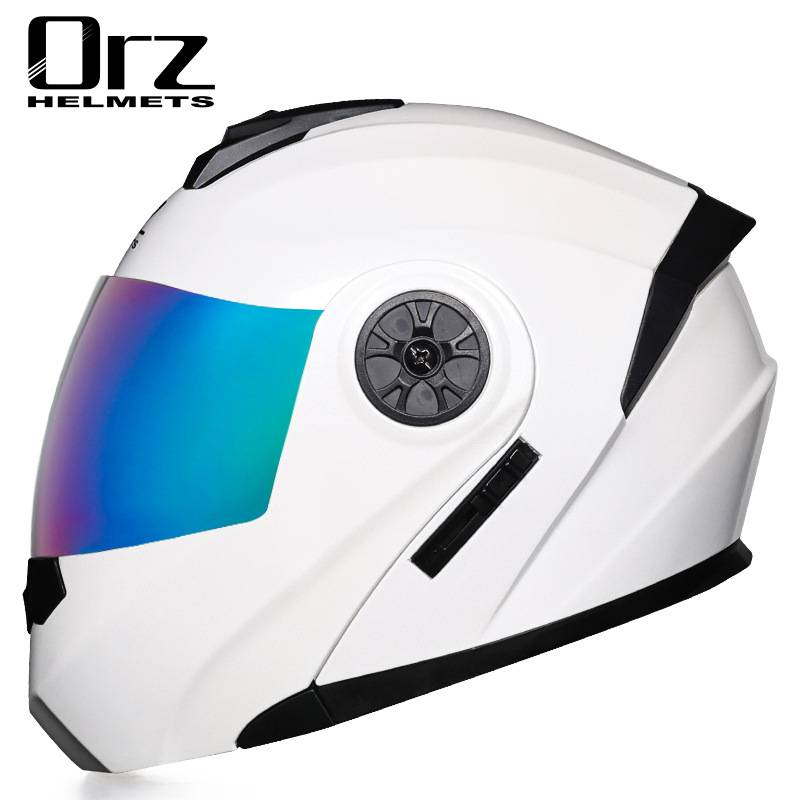 Motorcycle Accessories & Parts electric battery helmet gray men's and women's full helmet four seasons flip face helmet summer hat_autovado.com
