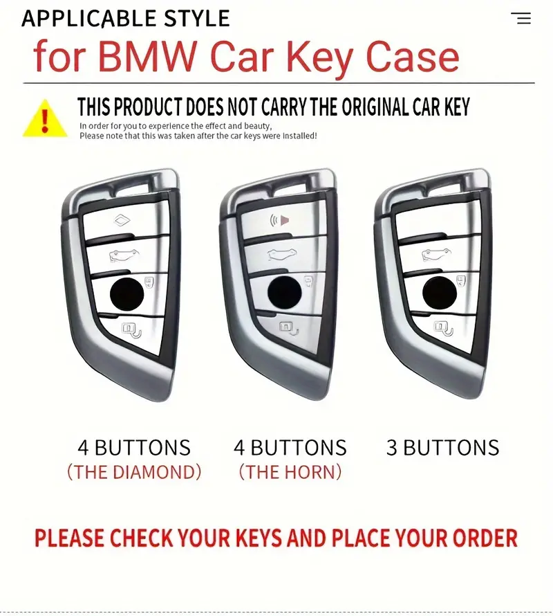 FOR BMW Car Key Case For BMW Series 1, 3, 5, 6, 7, X1, X2, X3, X4, X5, X6, X7, F10, F15, F16, F20, F30, F18, F25, M3, M4, E34_autovado.com