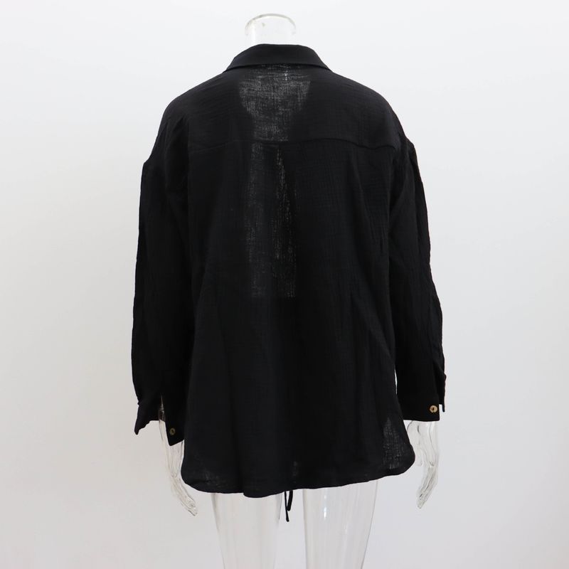 Women's Clothing new arrival lapel loose shirt high waist shorts two piece fashion casual suit_autovado.com
