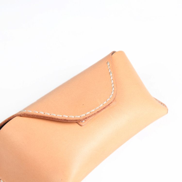 Unisex Leather glasses case cowhide sunglasses case high-grade vintage handmade glasses bag_autovado.com