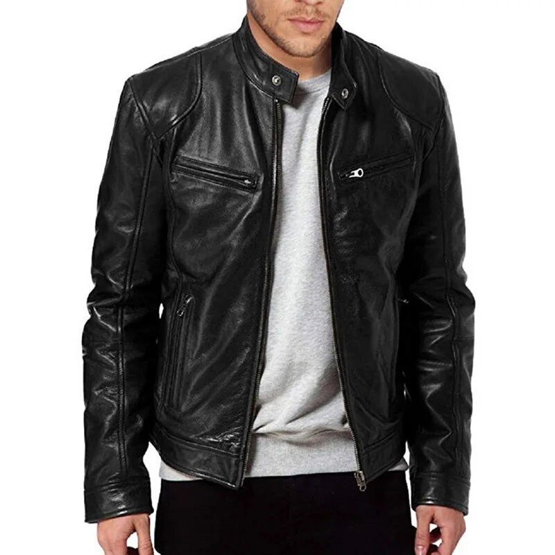 Leather Jacket Men Men's Leather Jackets_autovado.com