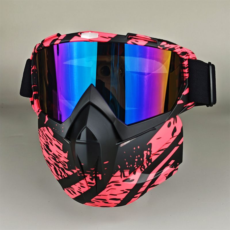Detachable Motorcycle Snow Goggles With UV400 Protection – Windproof, Anti-Dust, Unisex Riding Mask – Multiple Lens Colors Available_autovado.com