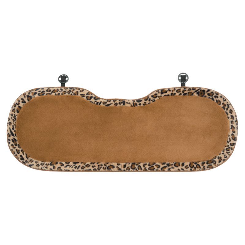 Fashion Print Car Soft Plush Leopard Steering Wheel Cover Winter Women Auto Interior Accessories Seat Pad_autovado.com