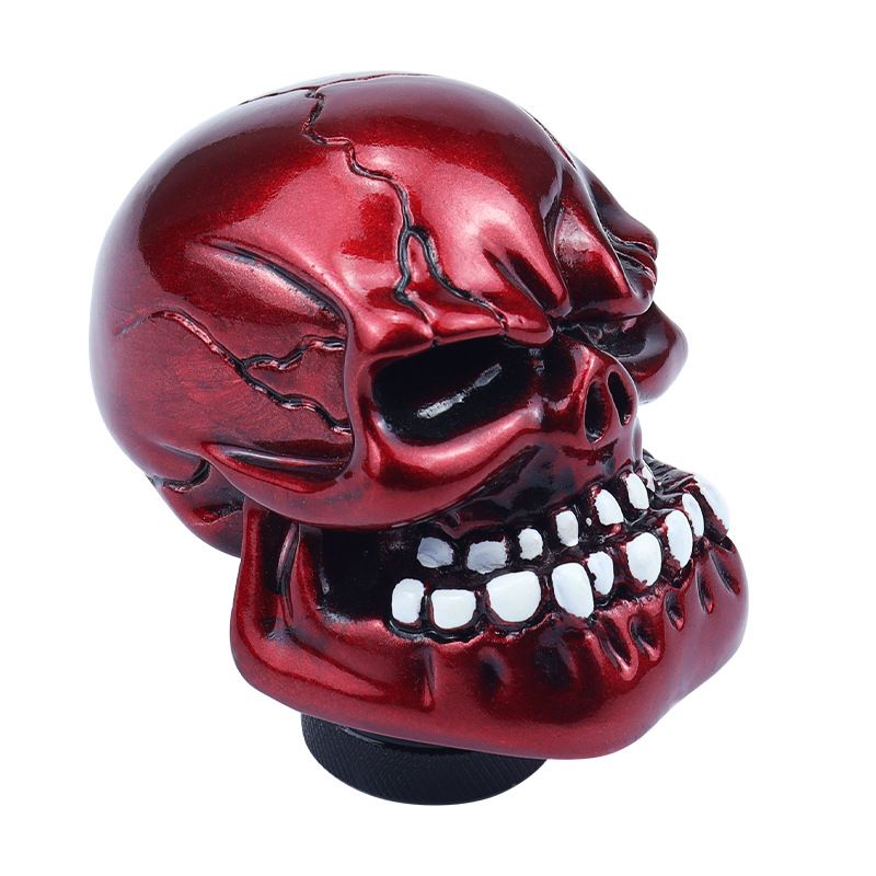 Car Personalized Modification Big Tooth Ghost Skull Universal Shift Handle Gear Knob_autovado.com