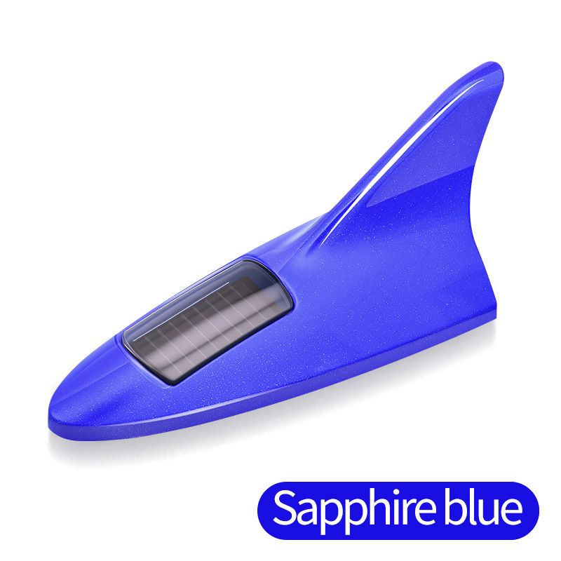 Solar Shark Fin Antenna Universal Car Roof Modification Anti-Collision Flashing Warning Decorative Light_autovado.com