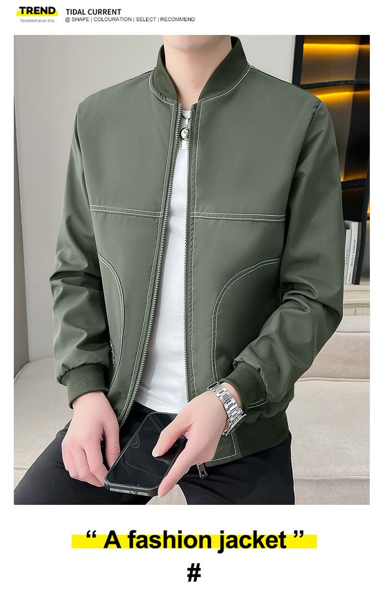 Men's jackets for spring and autumn, new Korean casual plus size, youth men's jackets, baseball jackets, men's tops, trendy_autovado.com
