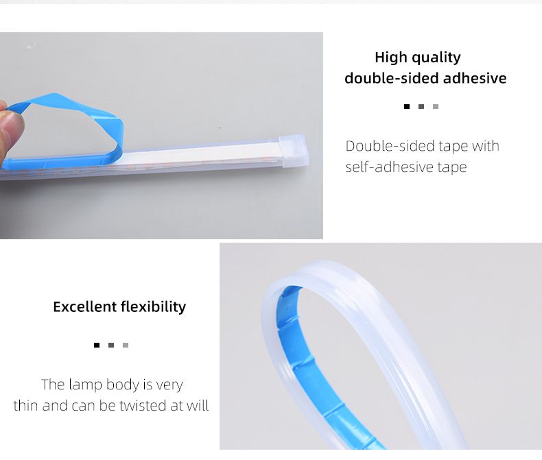 24V Dedicated Car Daytime Running Ultra-Thin Guide Strip Car-Specific White-Yellow Dual-Color Flowing Turn Signal Light_autovado.com