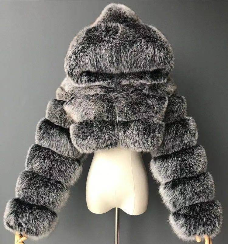 Women's Winter Thickened Artificial Fur Coat Short Jacket Fashion Large Size_autovado.com