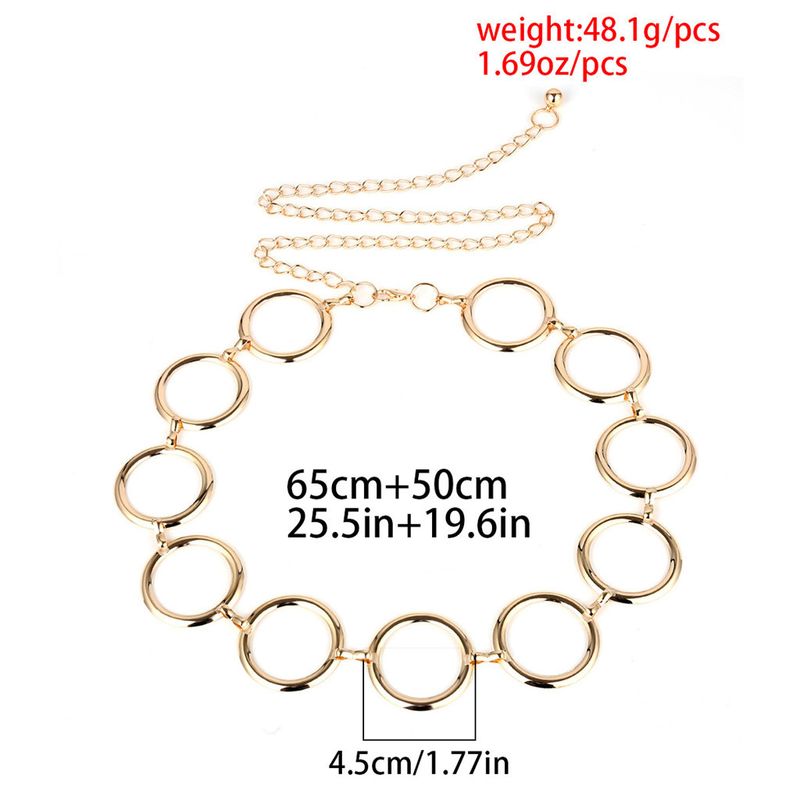 HOT Y2k Women's Fashion Cute Heart Shaped Metal Dress Jeans Chain Waistband Accessories Waist Belt for Women_autovado.com