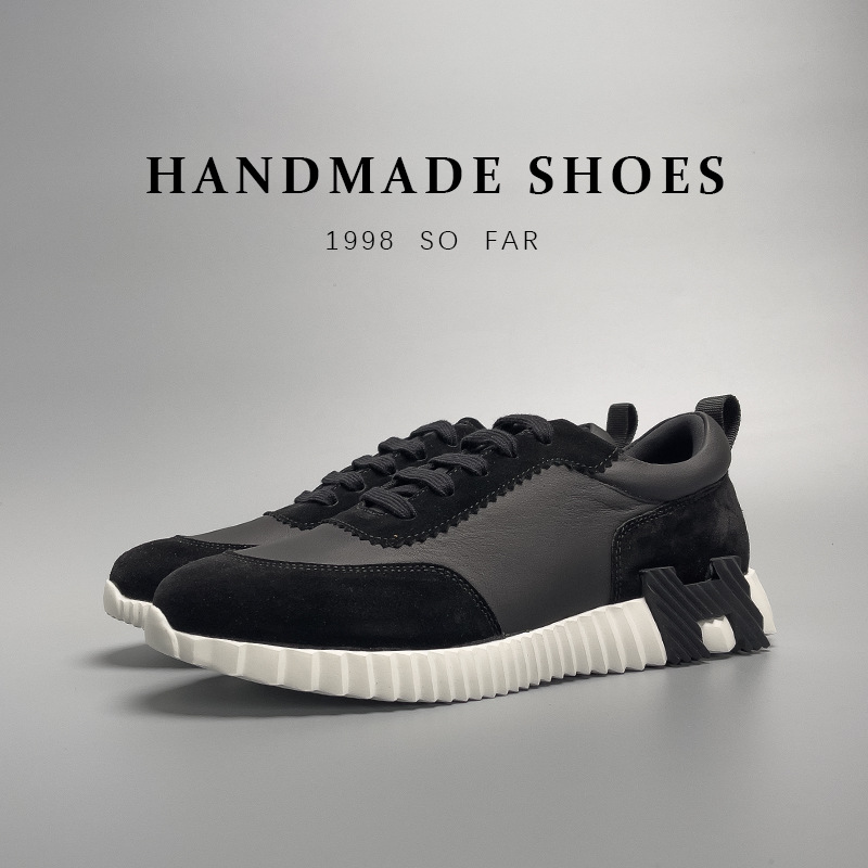 Prominent fashionable simple style men's European station high-end new sports shoes cowhide low-top casual shoes men's trendy shoes_autovado.com