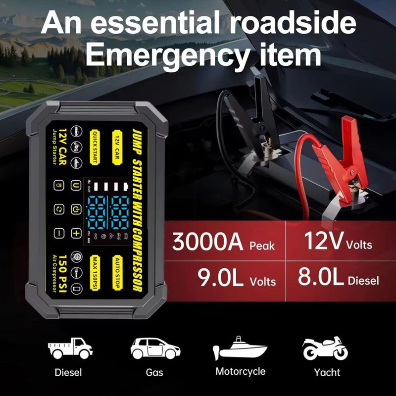 MAKITA 99800mAh With Battery Jump Starter Powerbank Car Jumper_autovado.com