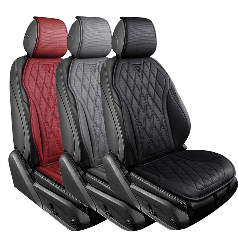 Universal Cushion Nappa Leather Breathable Covers Comfortable Four Seasons Auto Seat Protector Car Chair Pads_autovado.com