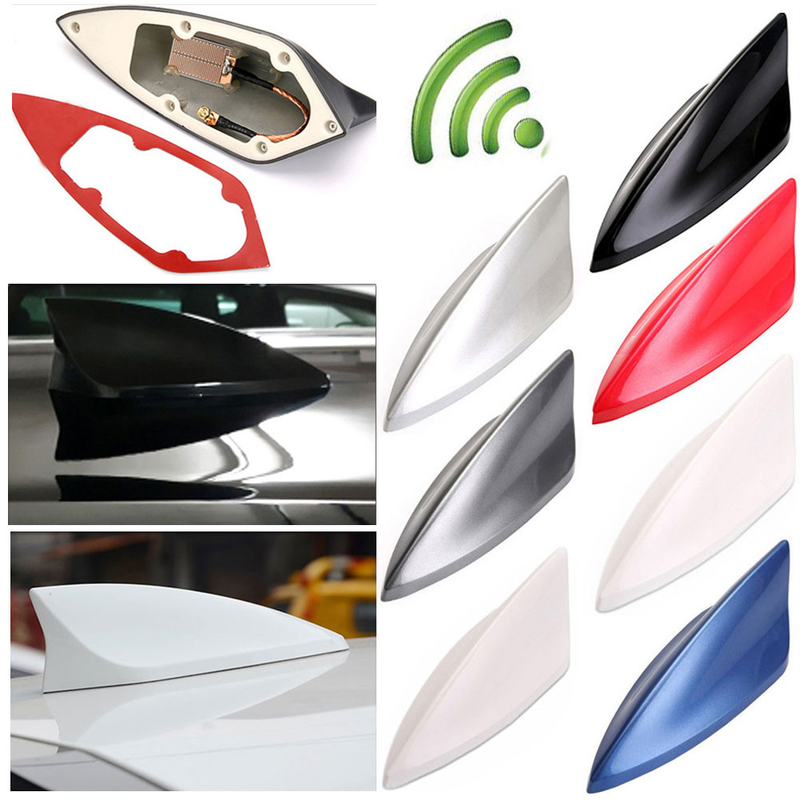 Yuanmheng Stylish Universal Auto Car Roof Shark Fin Signal Antenna FM/AM Radio Aerial_autovado.com