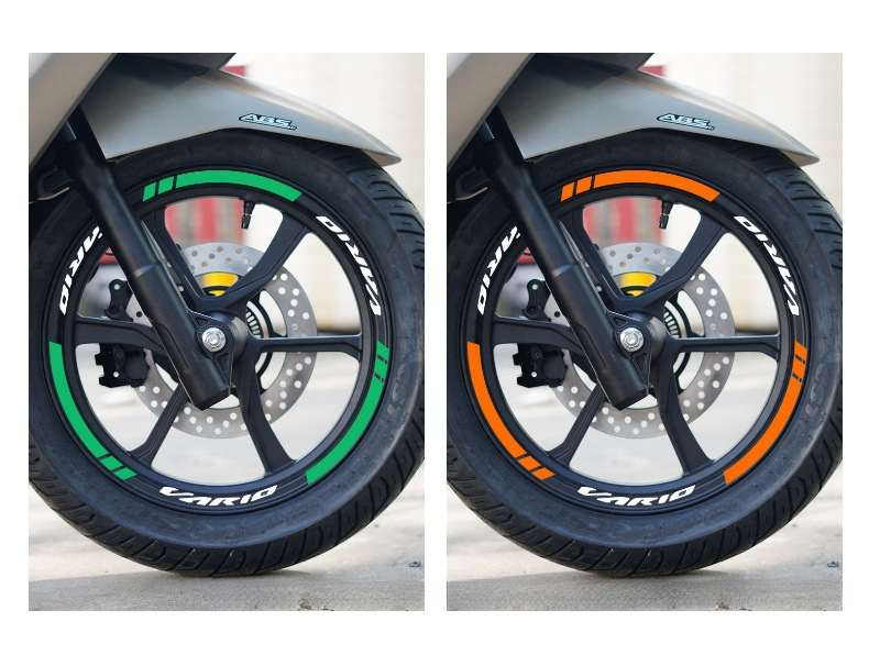 Suitable For Honda VARIO Motorcycle 14inch Wheel Rim Reflective Waterproof Personalized Creative Colorful Tire Warning_autovado.com