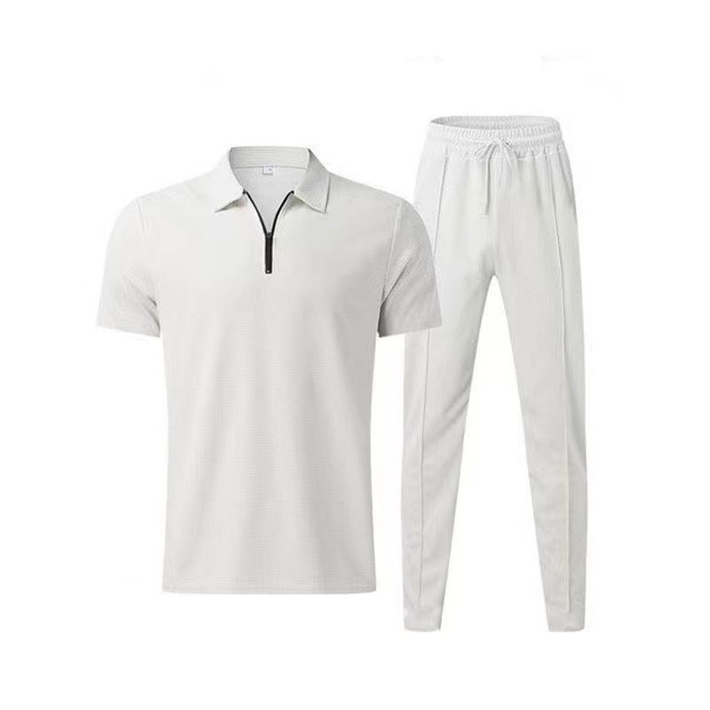 Men's Clothing Casual Men Fashion Men's POLO Shirt Suit Trendy Casual Sports Suit_autovado.com